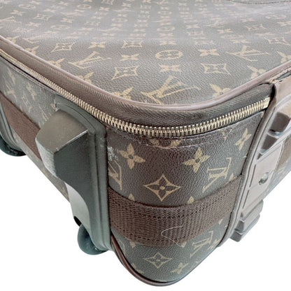 Louis Vuitton Pegase 60 Monogram Leather Travel Bag Brown