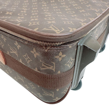 Louis Vuitton Pegase 60 Monogram Leather Travel Bag Brown