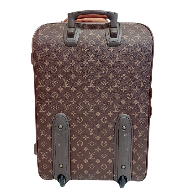 Louis Vuitton Pegase 60 Monogram Leather Travel Bag Brown