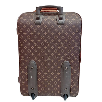 Louis Vuitton Pegase 60 Monogram Leather Travel Bag Brown