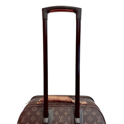 Louis Vuitton Pegase 60 Monogram Leather Travel Bag Brown