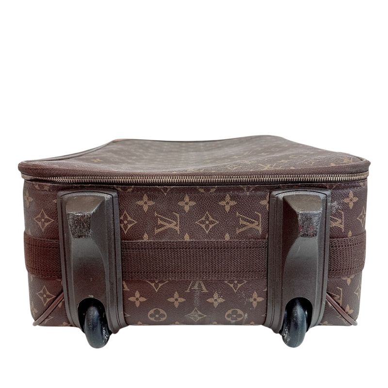 Louis Vuitton Pegase 60 Monogram Leather Travel Bag Brown