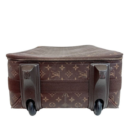 Louis Vuitton Pegase 60 Monogram Leather Travel Bag Brown