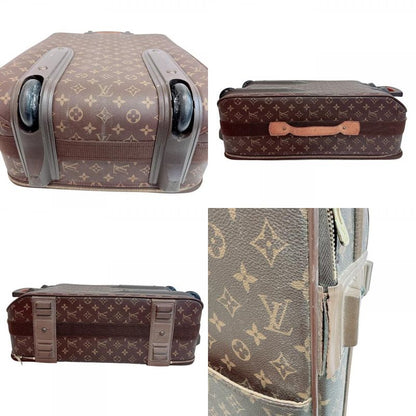 Louis Vuitton Pegase 60 Monogram Leather Travel Bag Brown