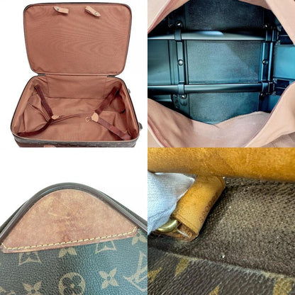 Louis Vuitton Pegase 60 Monogram Leather Travel Bag Brown