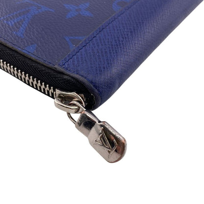 Louis Vuitton Zippy Wallet Vertical Taigarama Leather Blue