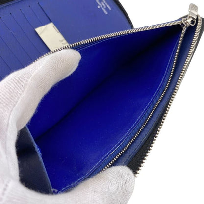Louis Vuitton Zippy Wallet Vertical Taigarama Leather Blue