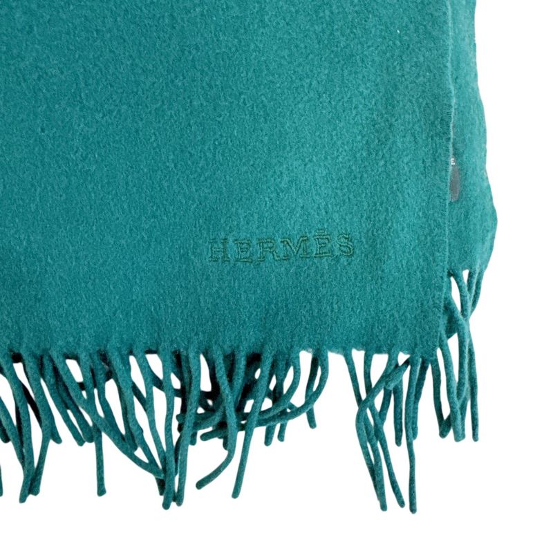 Hermes Cashmere Scarf Green