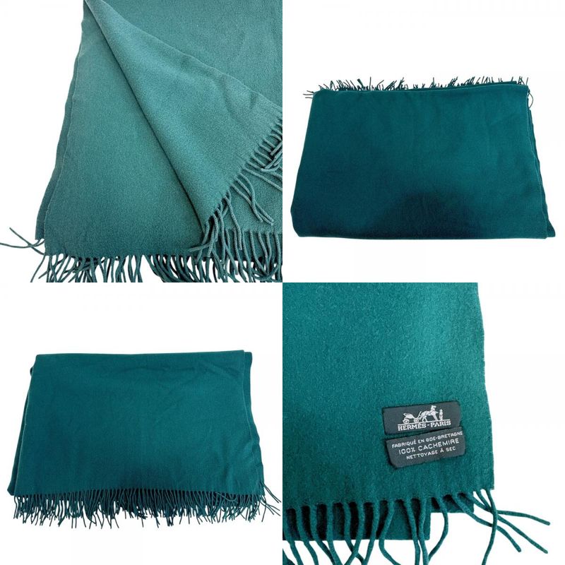 Hermes Cashmere Scarf Green