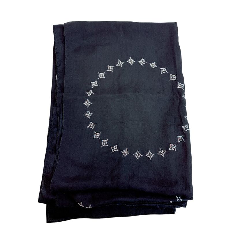 Louis Vuitton Etole Monte Carlo Cashmere Shawl Black