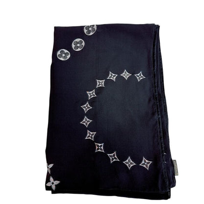 Louis Vuitton Etole Monte Carlo Cashmere Shawl Black