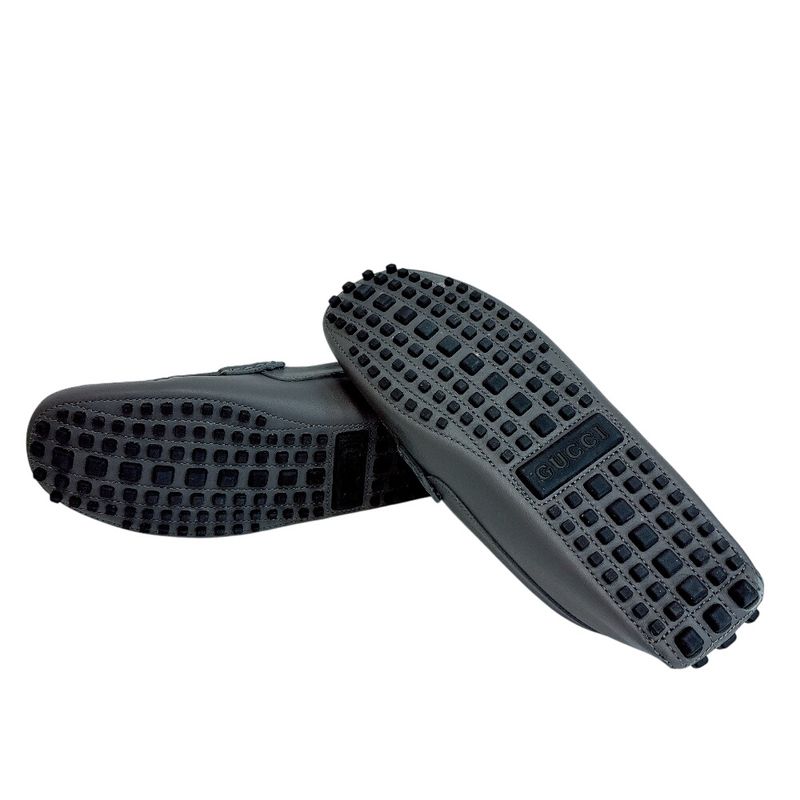 Gucci Deck Shoes Business Interlocking GG Supreme Canvas Gray