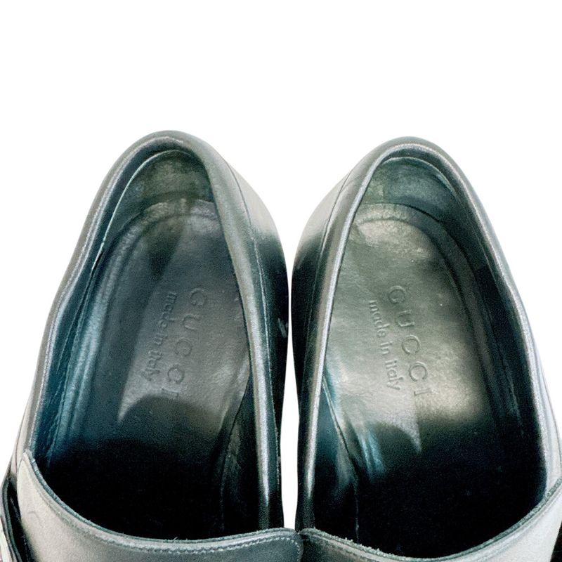 Gucci Business Shoes Interlocking Leather Black