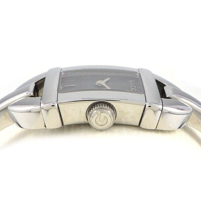 Gucci Watch Bangle Horsebit Gray Dial SS Quartz Analog Movement
