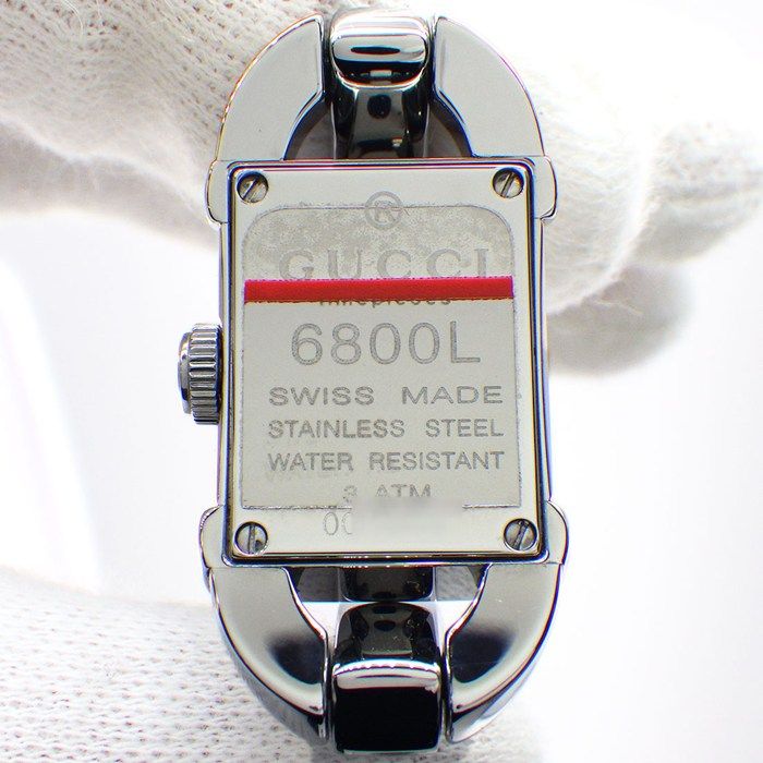 Gucci Watch Bangle Horsebit Gray Dial SS Quartz Analog Movement
