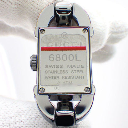 Gucci Watch Bangle Horsebit Gray Dial SS Quartz Analog Movement