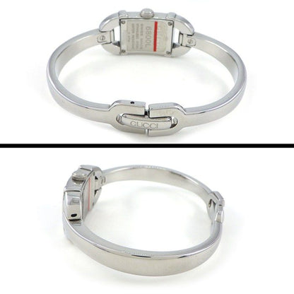 Gucci Watch Bangle Horsebit Gray Dial SS Quartz Analog Movement