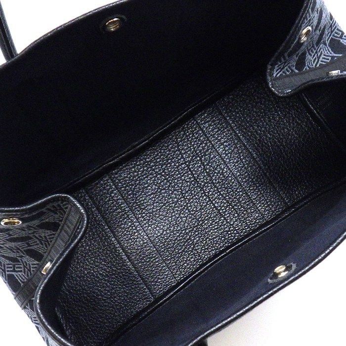 Hermes Tote Garden Party PM Navy Towarso Ash Buffalo Skipper