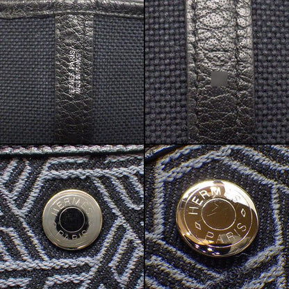 Hermes Tote Garden Party PM Navy Towarso Ash Buffalo Skipper