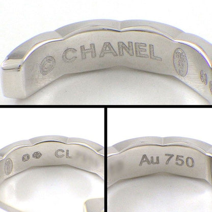 Chanel Coco Crush Hoop 5 Points Diamond 18K White Gold Pouch