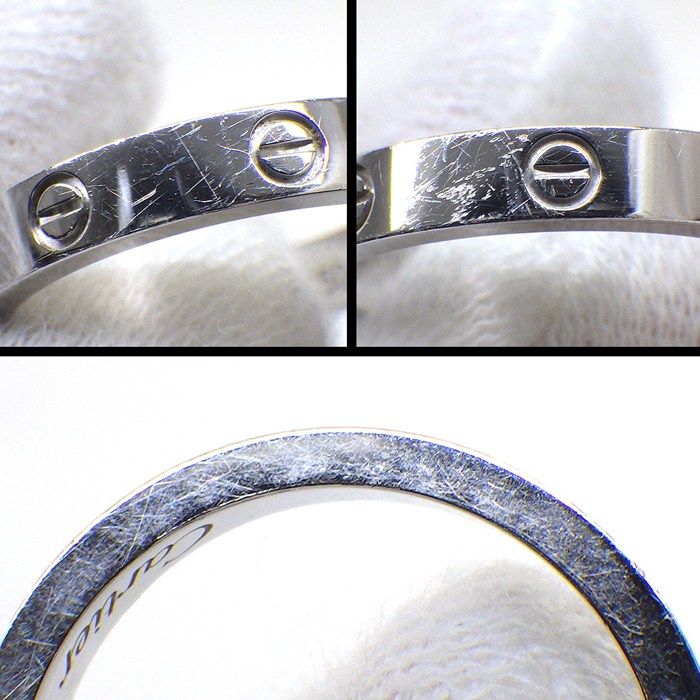 Cartier Ring Love Sleeve Diamond Black Ceramic 18K White Gold 49