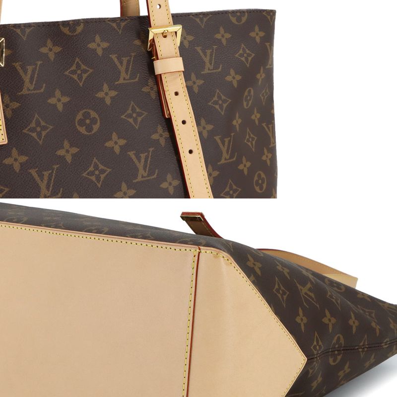 Louis Vuitton Monogram Mezzo Tote Brown Gold