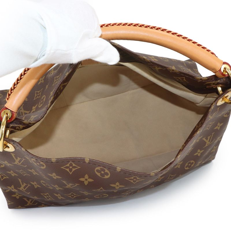 Louis Vuitton Monogram MM Shoulder Bag Brown Gold Artsy