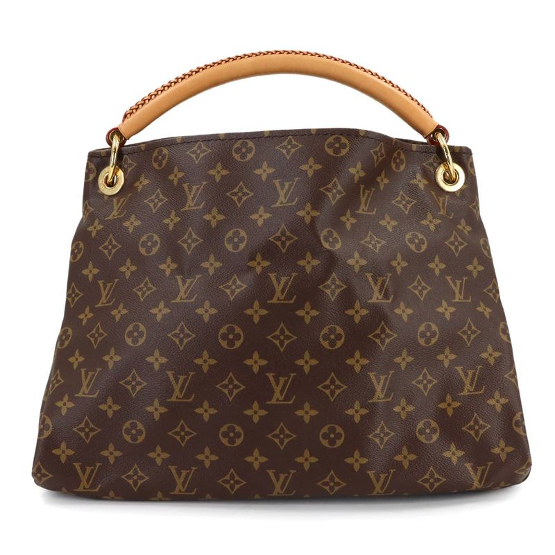 Louis Vuitton Monogram MM Shoulder Bag Brown Gold Artsy