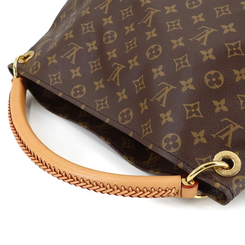 Louis Vuitton Monogram MM Shoulder Bag Brown Gold Artsy