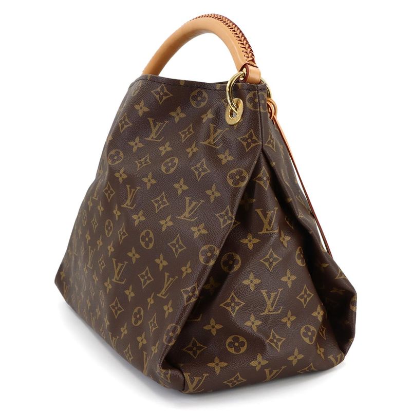 Louis Vuitton Monogram MM Shoulder Bag Brown Gold Artsy