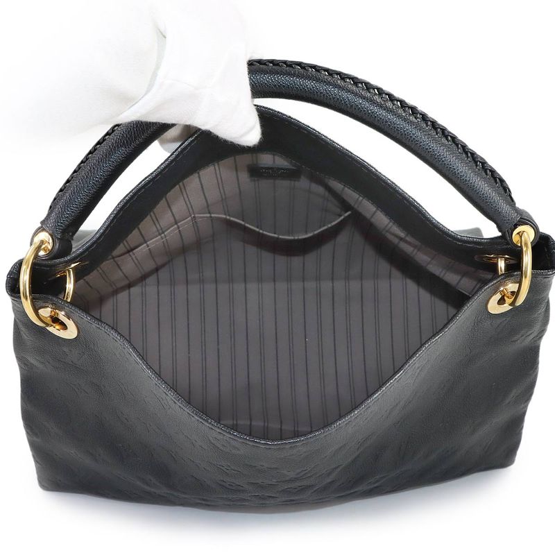 Louis Vuitton Monogram Empreinte A-z-mm Shoulder Bag Leather Noir Black