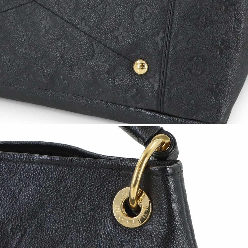Louis Vuitton Monogram Empreinte A-z-mm Shoulder Bag Leather Noir Black