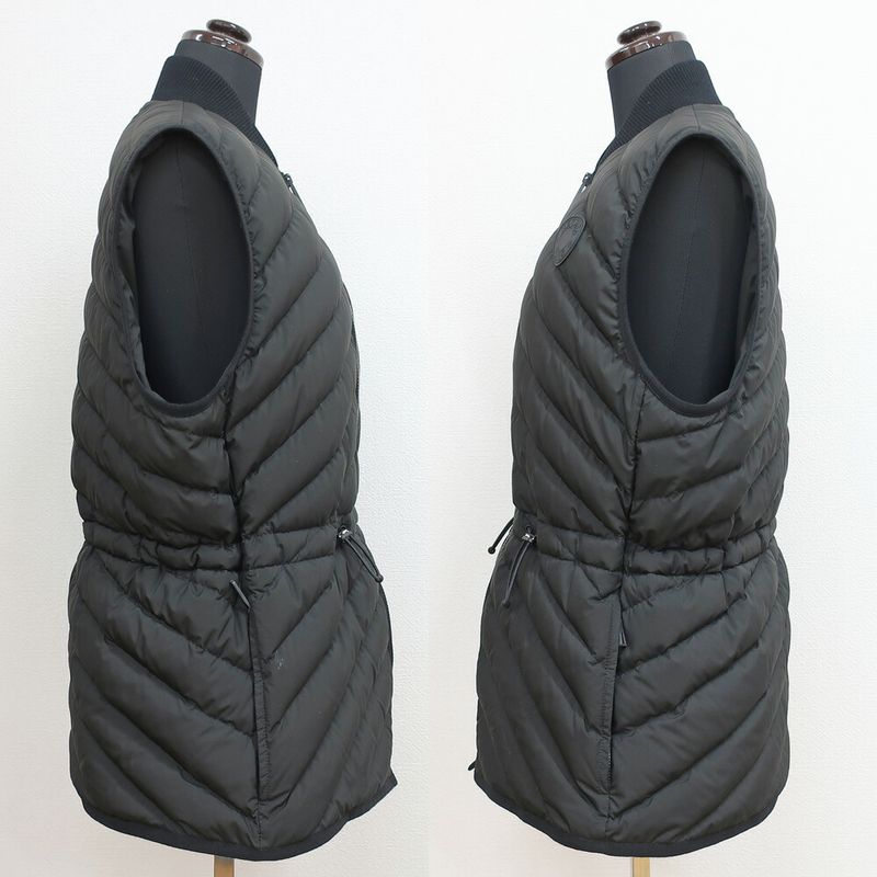 Hermes Logo Quilted Down Vest Listed 40 Black
