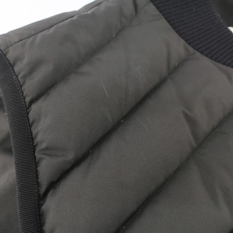 Hermes Logo Quilted Down Vest Listed 40 Black