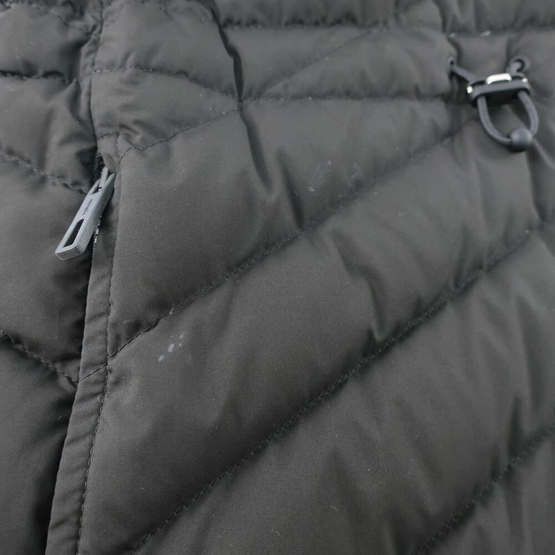 Hermes Logo Quilted Down Vest Listed 40 Black