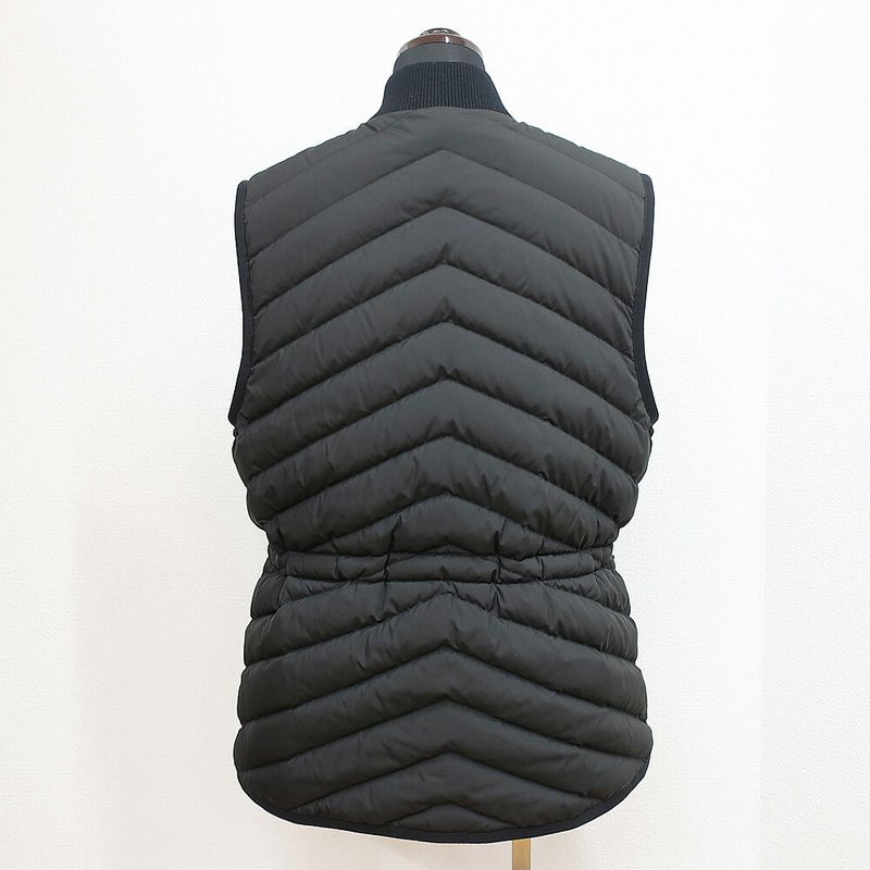 Hermes Logo Quilted Down Vest Listed 40 Black