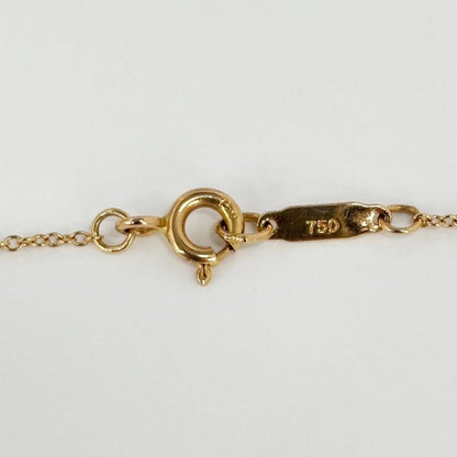 Tiffany & Co Necklace Bow Ribbon Mini Pendant 750 18k Rose Gold