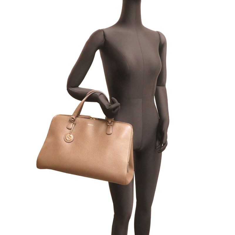 Gucci Handbag Leather Brown