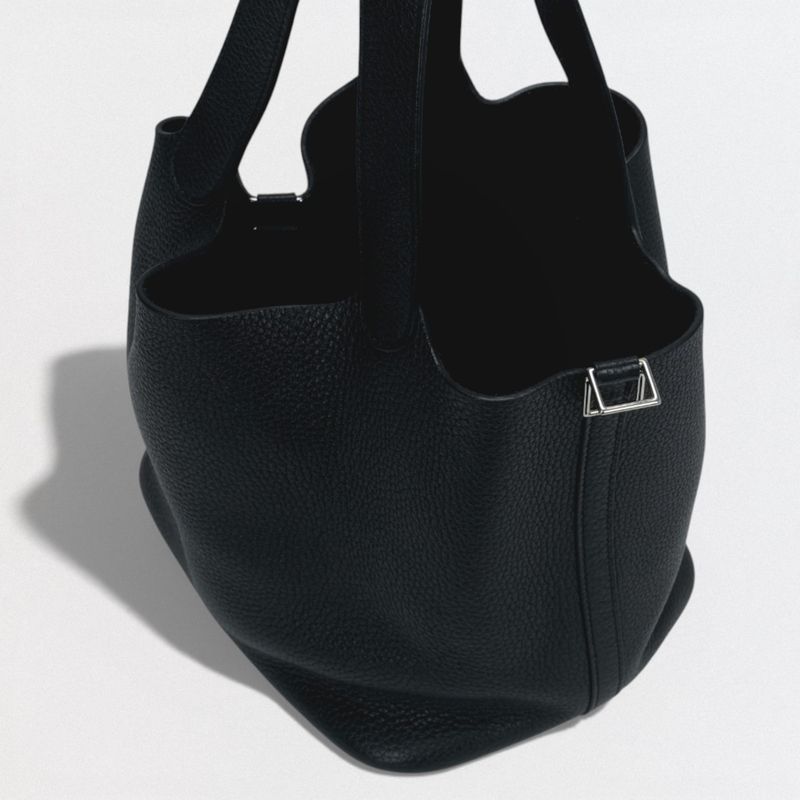 Hermes Picotin Lock MM 22 Tote Noir Black
