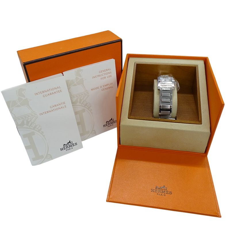 Hermes Watch Tandem Shell Quartz Stainless Steel Dial Shell