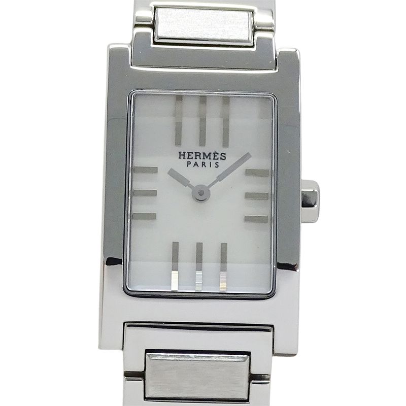 Hermes Watch Tandem Shell Quartz Stainless Steel Dial Shell
