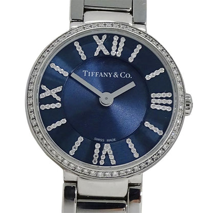 Tiffany & Co Watch Atlas Diamond Quartz Navy Dial