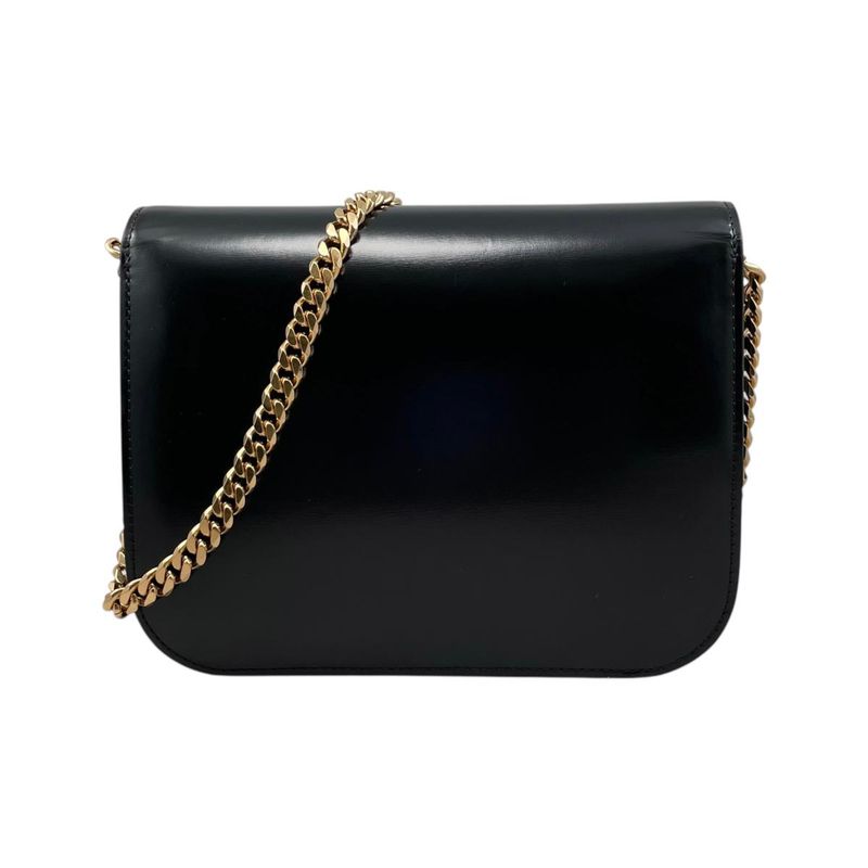 Celine Shoulder Bag Carre Calfskin Triomphe Chain