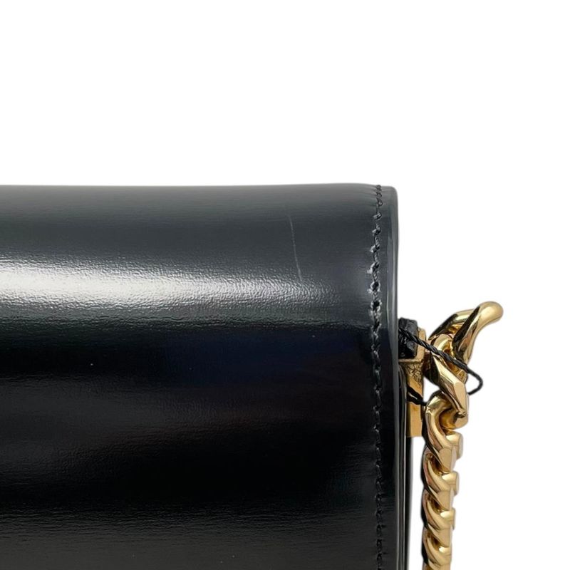 Celine Shoulder Bag Carre Calfskin Triomphe Chain
