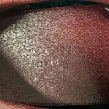 Gucci Sneakers 7.5 Gold Bordeaux