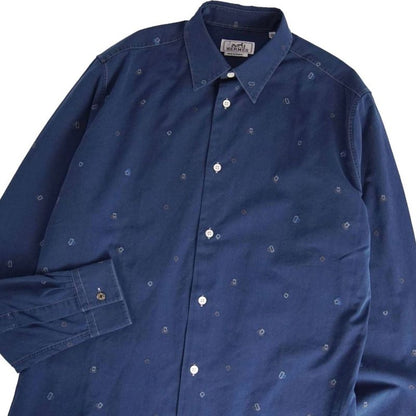 Hermes Shirt Long Sleeve Denim Cotton