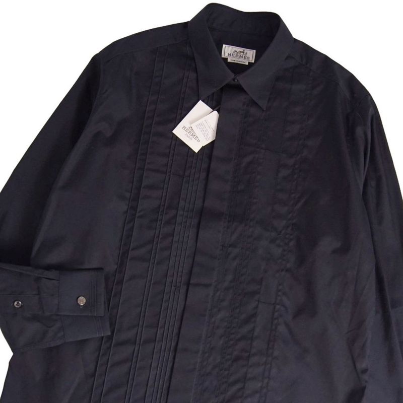 Hermes Shirt Long Sleeve Button Cotton