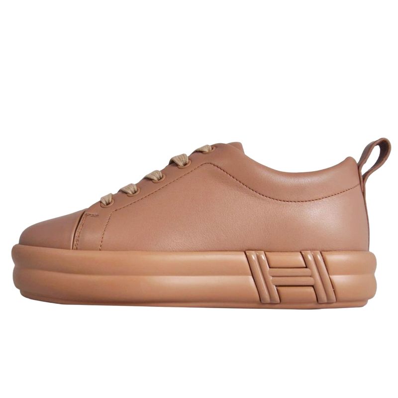 Hermes Sneakers Happy Leather Pink Beige