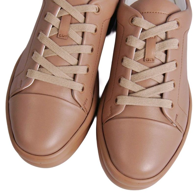 Hermes Sneakers Happy Leather Pink Beige