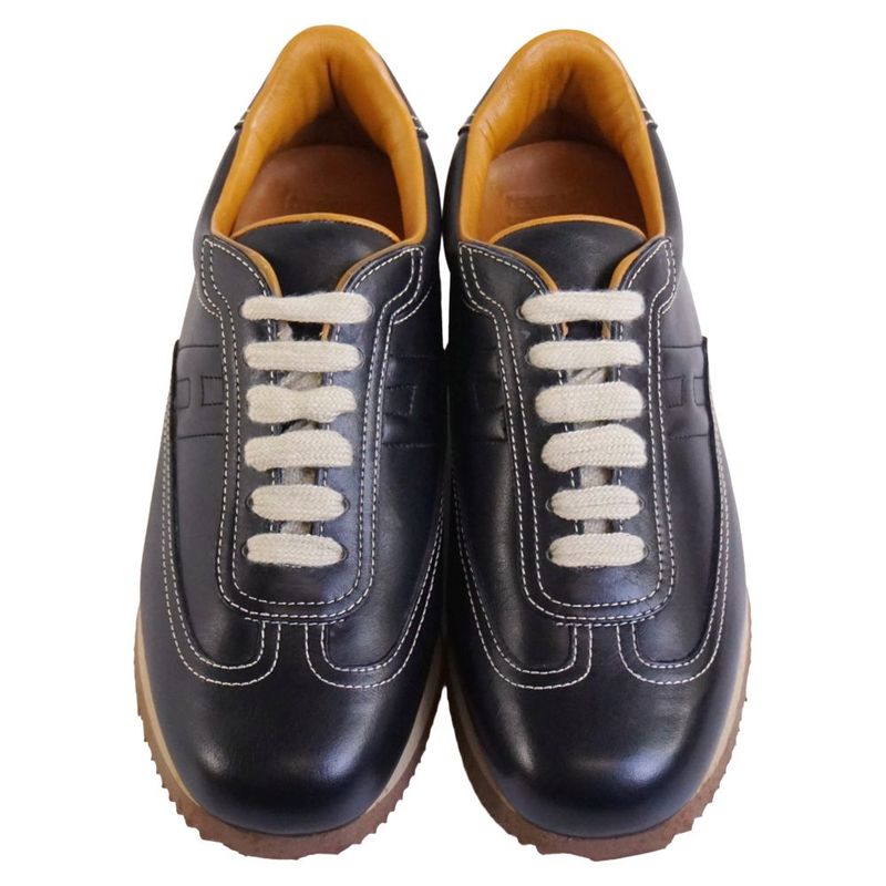 Hermes Sneakers Low Cut Logo Quick Leather